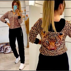 Jaguar Print Track-Suit